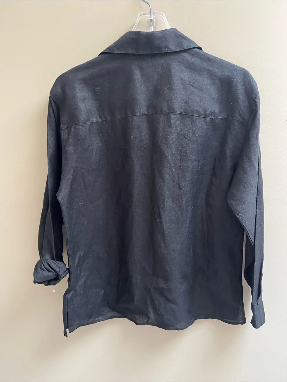 Talbots Linen Button-Up Shirt. Size 4 - Picture 2 of 4